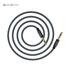Акустический кабель BOROFONE BL3 jack (M) - jack(M) 3.5mm (1.0 м) цвет: серый металлик