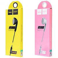 Наушники Hoco M17 Unilateral Universal Earphone with mic (1.2 м) с микрофоном White Белые