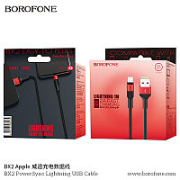 Дата-кабель BOROFONE BX2 Lightning (1м.) цвет: красный