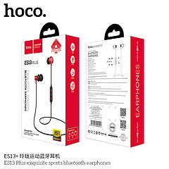 Беспроводные bluetooth наушники Hoco ES13 Plus с микрофоном, цвет: красный