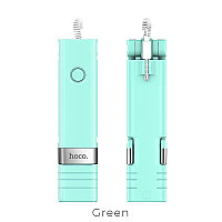 Монопод для селфи HOCO K3 Beauty Wire Controllable Selfie stick (0.65 м) 3.5"-7" Green Зеленый