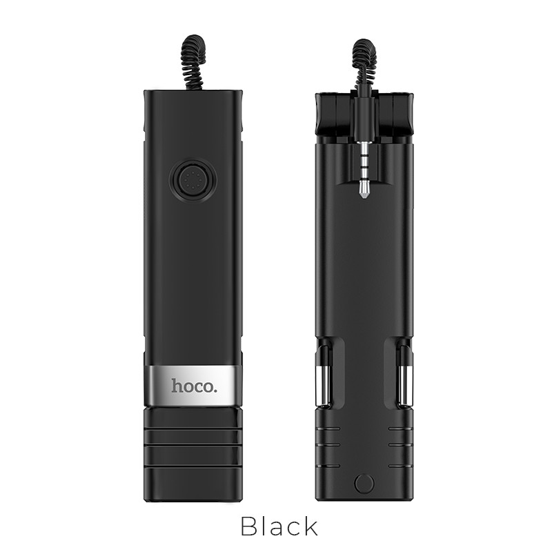 Монопод для селфи HOCO K3 Beauty Wire Controllable Selfie stick (0.65 м) 3.5"-7" Black Черный - фото 1 - id-p47324741