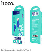 Дата-кабель Hoco X24 Type-C (1.2 м) Синий