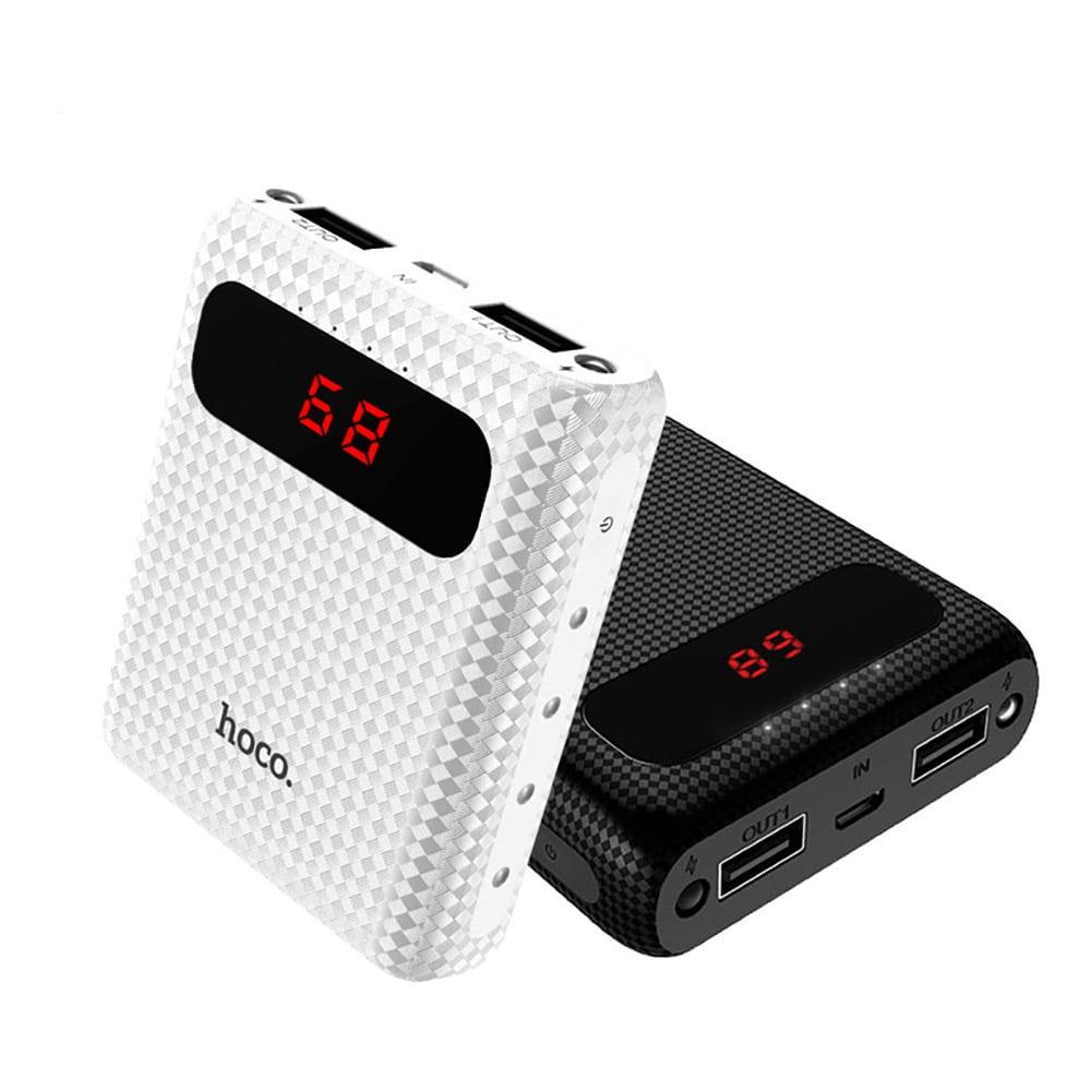 Внешний аккумулятор Hoco B20-10000 mAh Mige Power Bank (2USB: 5V-2.1A) цвет: белый