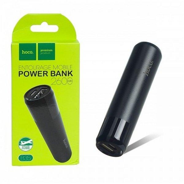 Внешний аккумулятор Hoco B35-2600 mAh (USB выход: 5V-1.0A) цвет: черный 