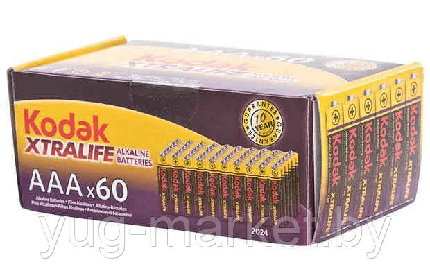 Батарейка Kodak LR03-60 (4S) colour box XTRALIFE