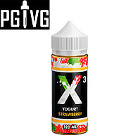 Жидкость X-3 Yoghurt Strawberry 101901255 Жидкость X-3 Yoghurt Strawberry
