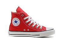 Кеды Converse All Star красные высокие