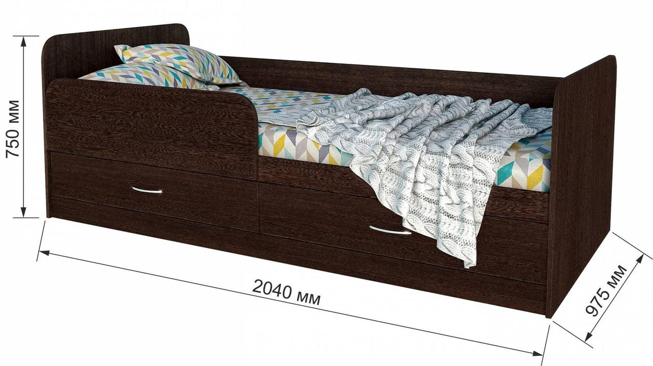 Детская кровать Анеси 5 с выдвижными ящиками (3 варианта цвета) фабрика Интерлиния - фото 4 - id-p101921787