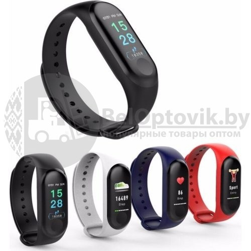 Фитнес-браслет M3 Plus Smart Bracelet Красный - фото 4 - id-p101933508