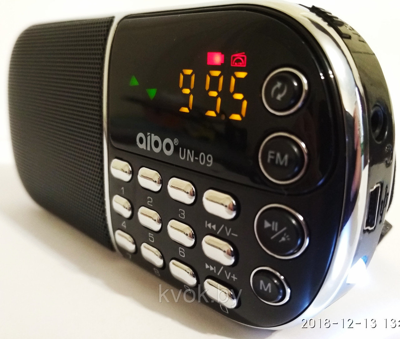 Цифровой радиоприемник FM AIBO UN-09, черный - фото 3 - id-p90176216