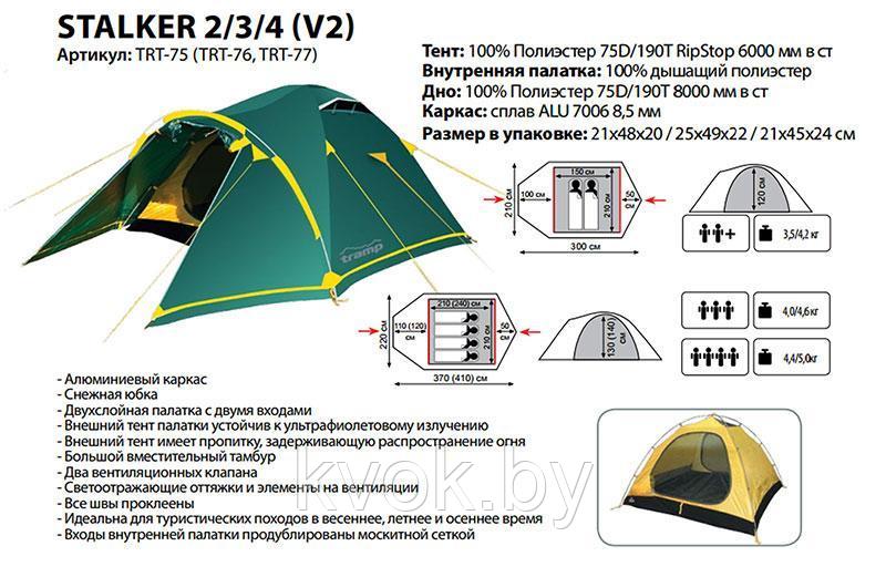 Палатка TRAMP STALKER 2 (V2) - фото 2 - id-p95505212