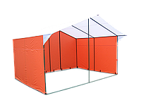 Торговая палатка "Домик" 4,0*3,0 К (каркас из квадратной трубы 20*20 мм)