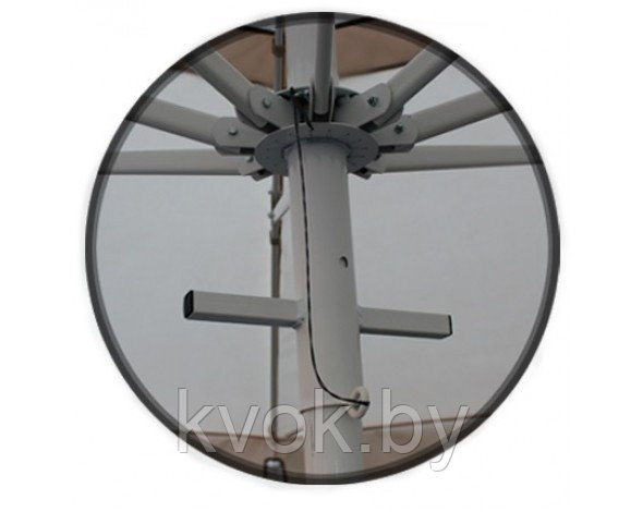 Зонт круглый Ø 3,5м (8 спиц) стальной с воланом - фото 3 - id-p98170476