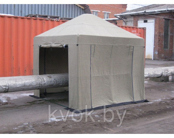 Палатка сварщика МИТЕК 2.5х2.5 м (брезент) - фото 2 - id-p98585952