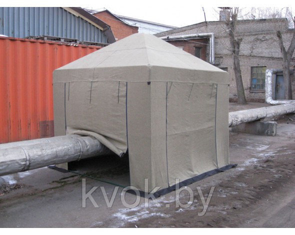 Палатка сварщика МИТЕК 2.5х2.5 м (брезент) - фото 3 - id-p98585952