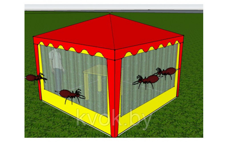 Стенка с сеткой   2.5*2.0 (к шатру Митек 2,5*2,5 и 5*2,5)