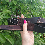 Ремень из натуральной кожи SOVANNA "Оригинальный" черно-коричневый 40мм арт В40s1, фото 2