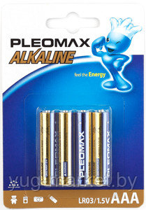 Батарейка алкалиновая Pleomax LR03-4BL