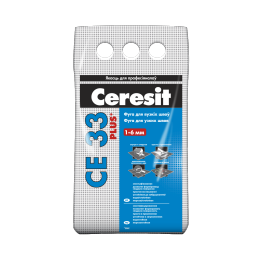 Композиция для заполнения швов Ceresit CE 33 Plus серая (07), 20 кг.