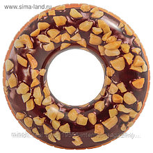 Круг для плавания «Пончик», шоколадный, d= 114 см, от 9+ 56262NP INTEX