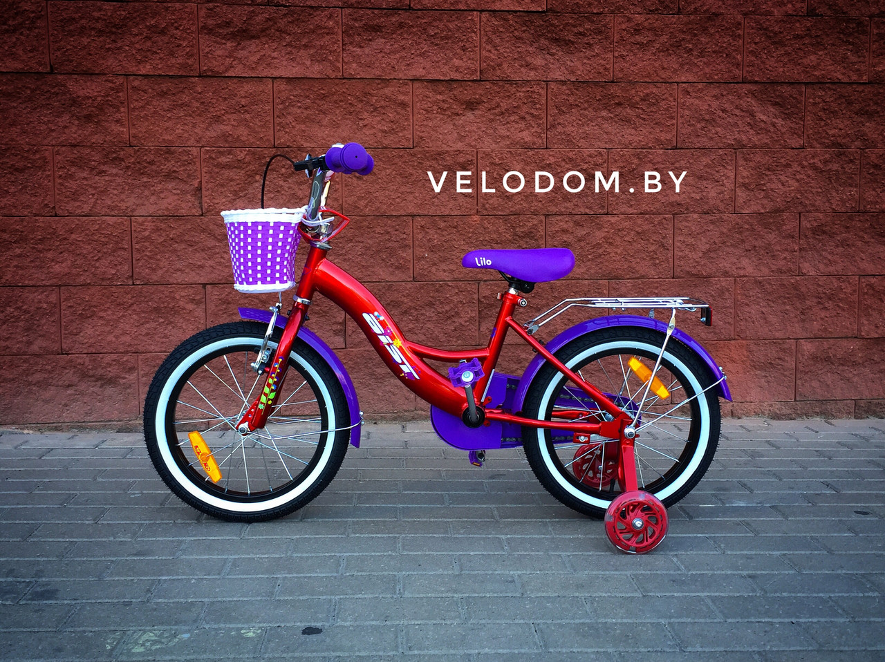 Велосипед детский Aist Lilo 16" красный