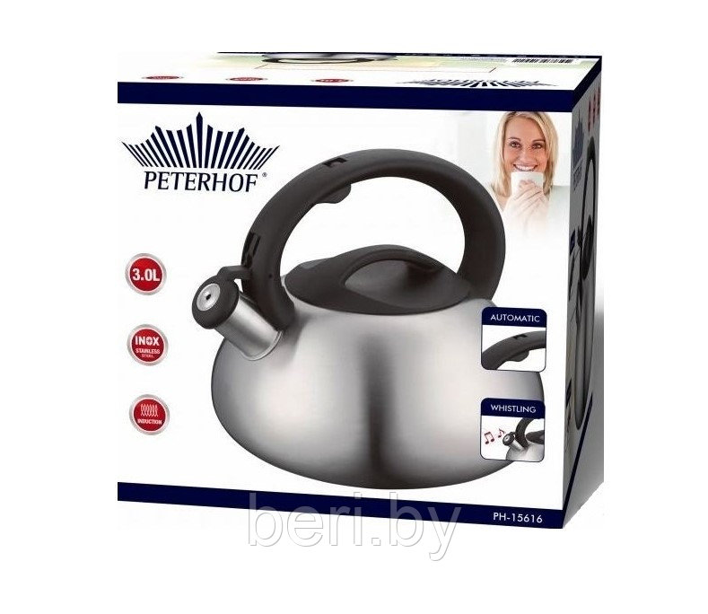 PH-15616 Чайник со свистком, 3 литра со свистком, Peterhof - фото 2 - id-p102029258