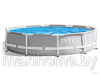Усиленный каркасный бассейн Intex Prisma Frame 26726 457х122см