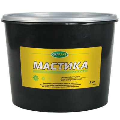 Мастика резинобитумная. 2 кг Антикоррозионная противошумная резинобитумная мастика.