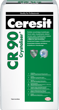 Кристализирующееся гидроизоляционное покрытие Ceresit CR 90, 25 кг. - фото 1 - id-p102055648