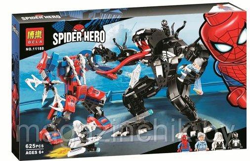 Конструктор Человек-паук против Венома, Bela 11188, аналог Лего Марвел 76115