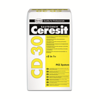 Минеральная защита от коррозии и контактная смесь 2 в 1 Ceresit CD 30, 25 кг.