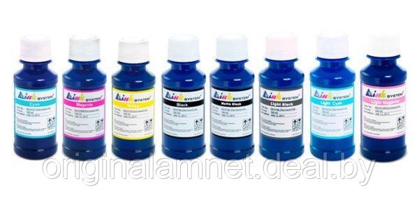 Комплект ультрахромных чернил INKSYSTEM для Epson R2100, R2200 100 мл. (8 цветов) - фото 1 - id-p18405124