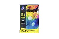 Матовая фотобумага INKSYSTEM Matte Photo Paper 180g, 10x15, 100 листов