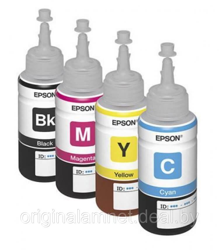 Оригинальные чернила для Epson L366 (70 мл, 4 цвета) - фото 1 - id-p73197051