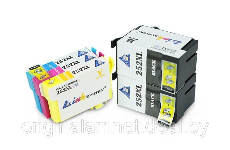 Комплект совместимых картриджей T252XL (C/M/YBk/Bk) для Epson Workforce WF-3630 - фото 1 - id-p67081471