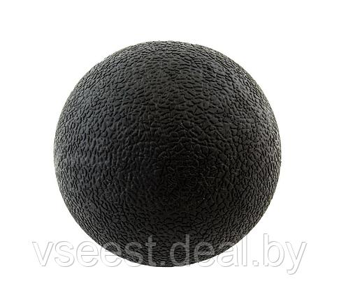 Мяч массажный SiPL для восстановления мышц 6 см Черный (L), фото 2