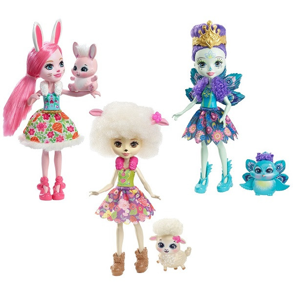 Набор из трех кукол со зверюшками Mattel Enchantimals FMG18 - фото 1 - id-p102074614