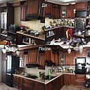 Реставрация, ремонт кухни из массива берёзы, фото 2