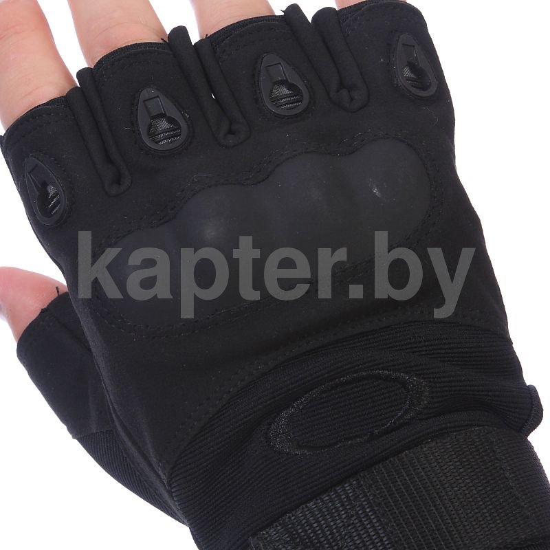 Тактические кевларовые беспалые перчатки Half-Gloves. Чёрные. - фото 6 - id-p102085368