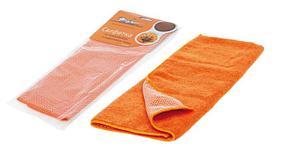 Салфетка из микрофибры и коралловой ткани оранжевая (35*40 см) (AB-A-04)