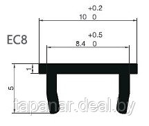 Заглушка для профиля паз 8 мм EC8 - фото 2 - id-p102102087