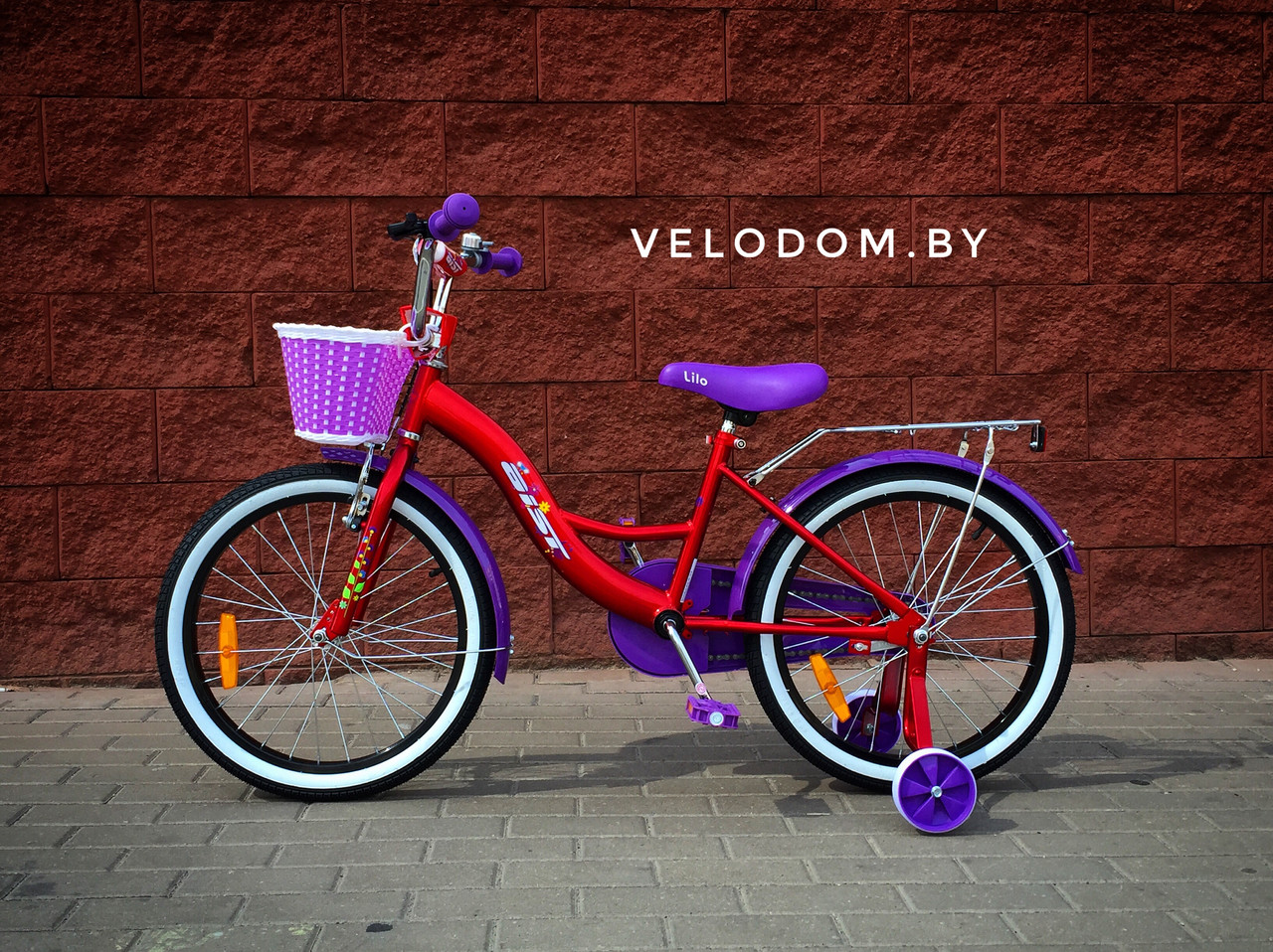 Велосипед детский Aist Lilo 20" бордовый/фиолетовый