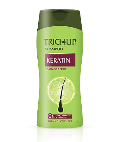 Шампунь Тричуп с кератином Trichup Herbal Shampoo без SLS и парабенов, 200 мл - фото 1 - id-p102106447