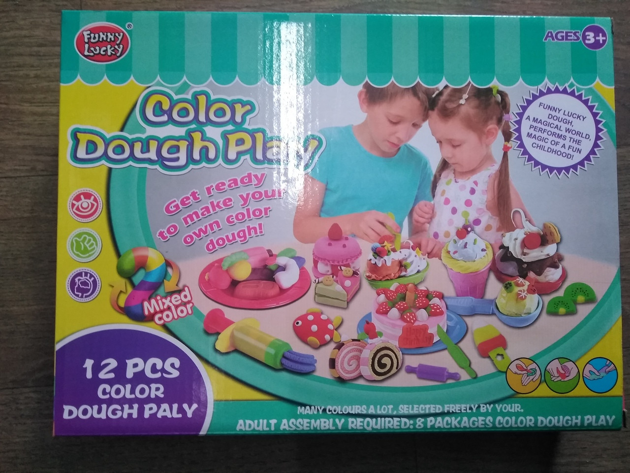 Игрушка набор для лепки пирожных с набором пластилина 6 цветов арт. F012-53 - фото 1 - id-p102146317