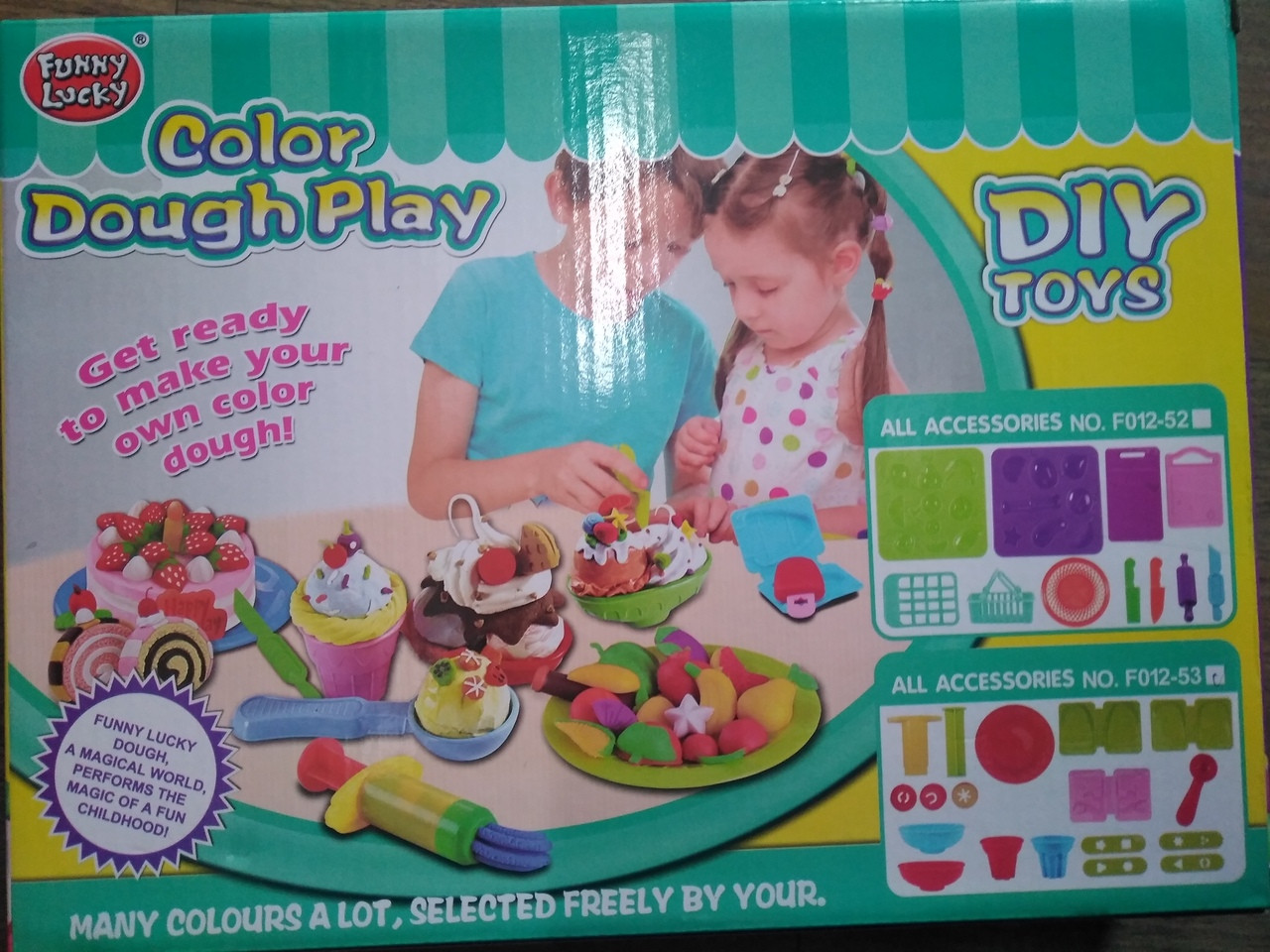 Игрушка набор для лепки пирожных с набором пластилина 6 цветов арт. F012-53 - фото 2 - id-p102146317
