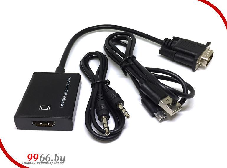 Цифровой конвертер Espada VGA + Jack 3.5mm to HDMI HCV0201 - фото 1 - id-p102111652