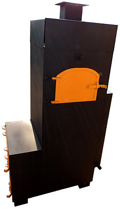 Татра 40 печь банная стальная с баком 170 л, фото 2