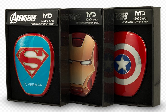 Портативное зарядное устройство Marvel 12000 mAh - фото 3 - id-p102151423