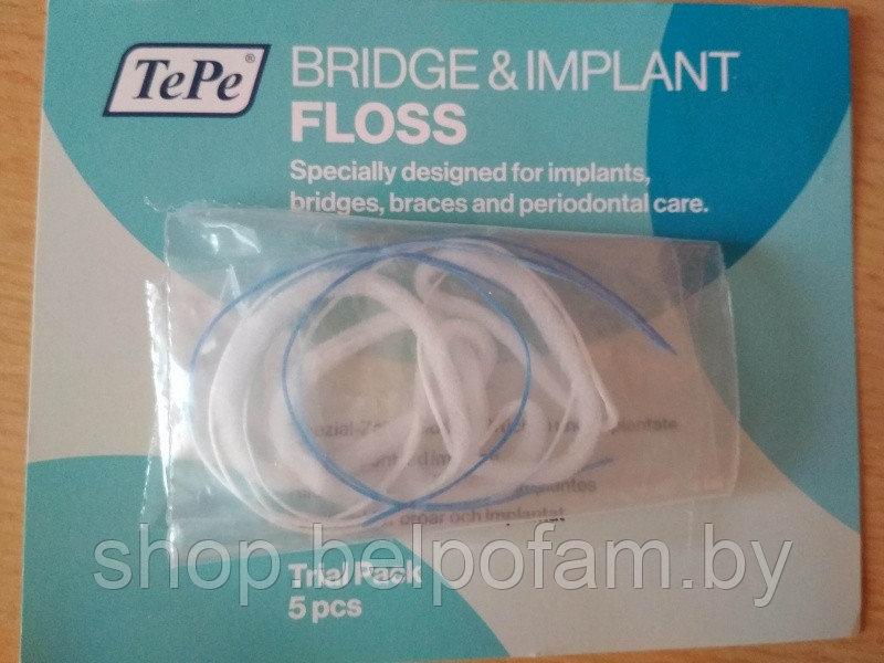 Зубная нить ТеРе Bridge & Implant Floss